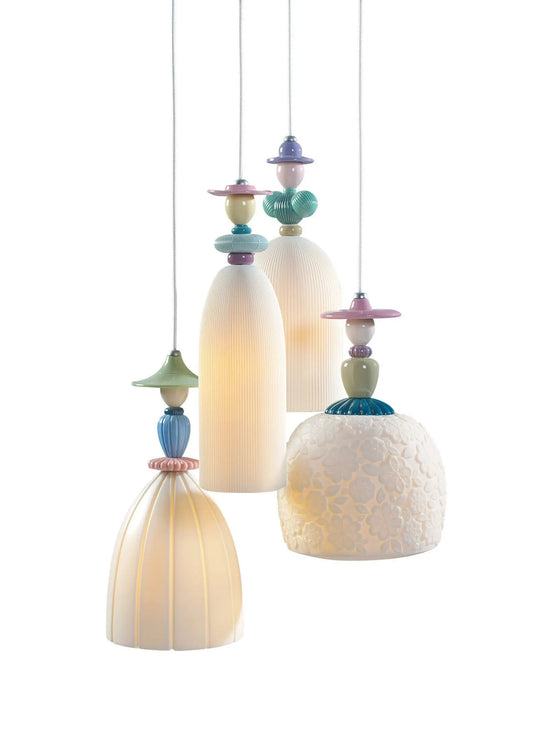  Lladró Mademoiselle 6 Lights Gathering in The Lawn Ceiling Lamp Lighting by Lladró at  FormFluent