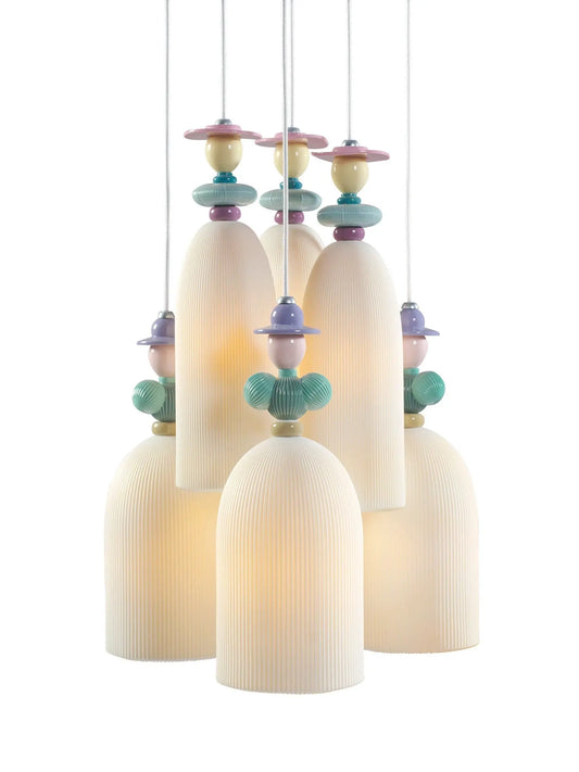  Lladró Mademoiselle 6 Lights Gathering in The Lawn Ceiling Lamp Lighting by Lladró at  FormFluent