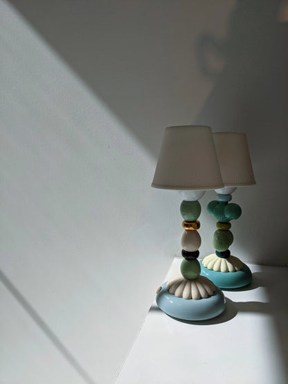  Lladró Palm Firefly Golden Fall Cordless Table Lamp Green and Blue Lighting by Lladró at  FormFluent