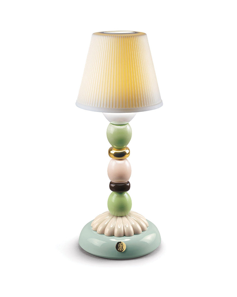 Lladró Palm Firefly Golden Fall Table Lamp Green and Blue  - FormFluent Sydney Australia