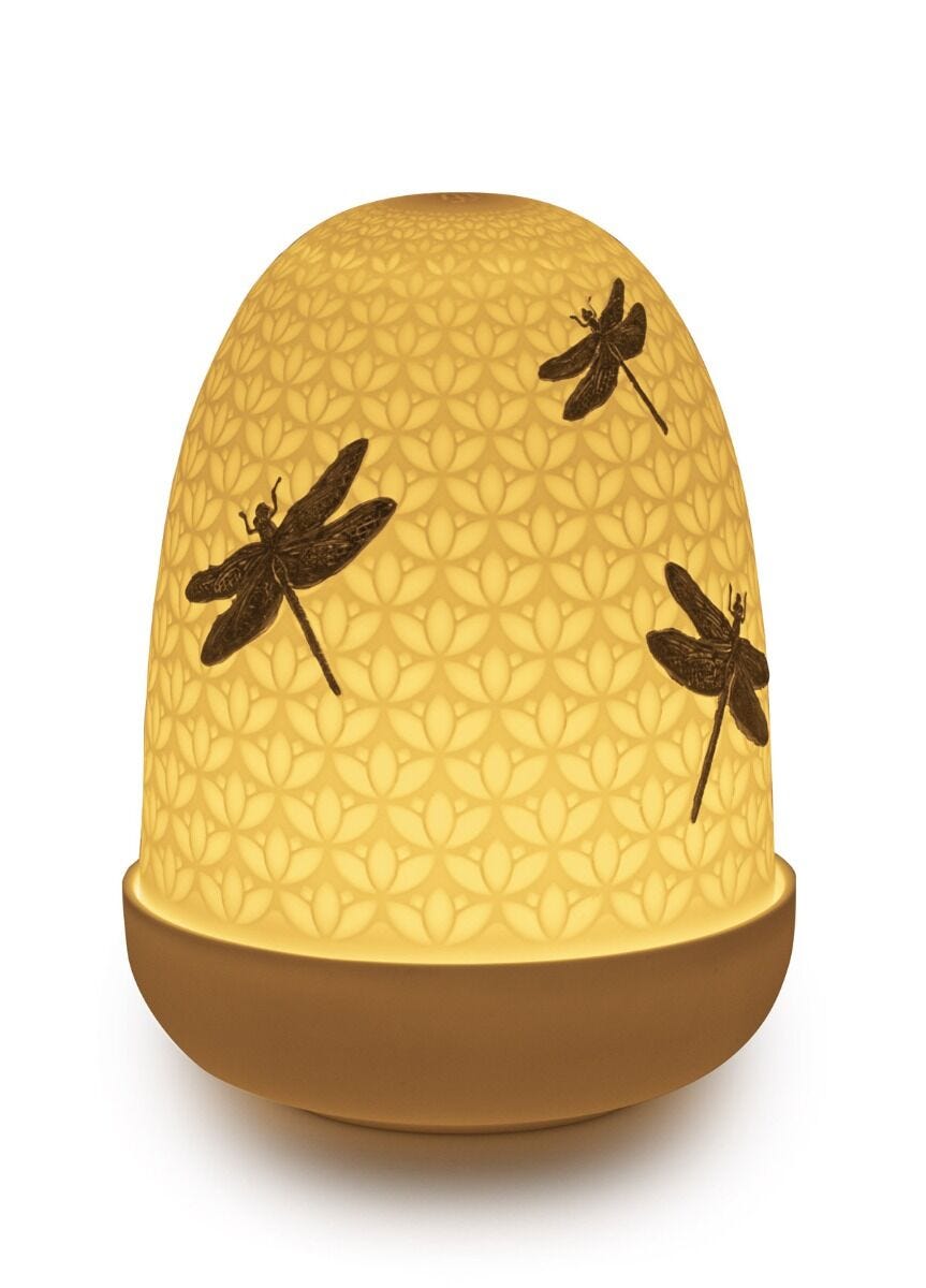 Lladró Dragonflies Dome Table Lamp