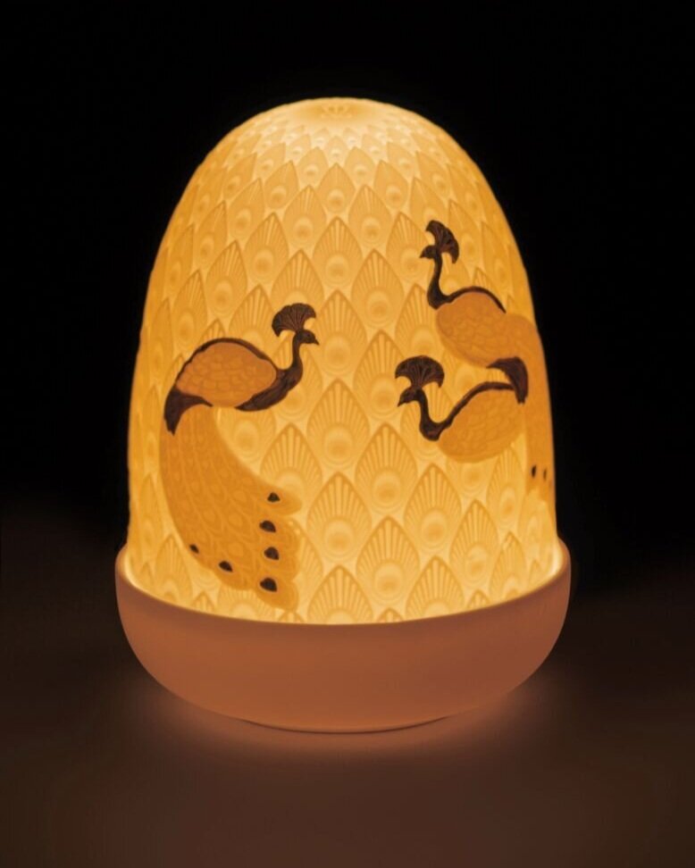 Lladró Peacocks Dome Table Lamp