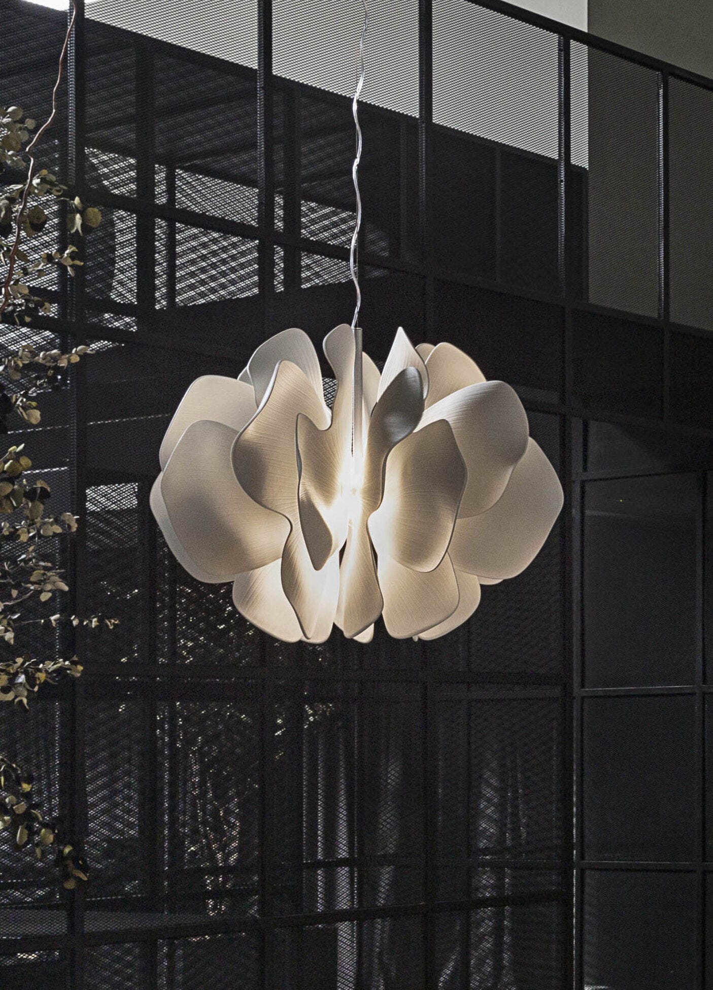 Lladró Nightbloom Hanging Lamp 40cm White by Marcel Wanders Lighting by Lladró at  FormFluent Sydney, Australia