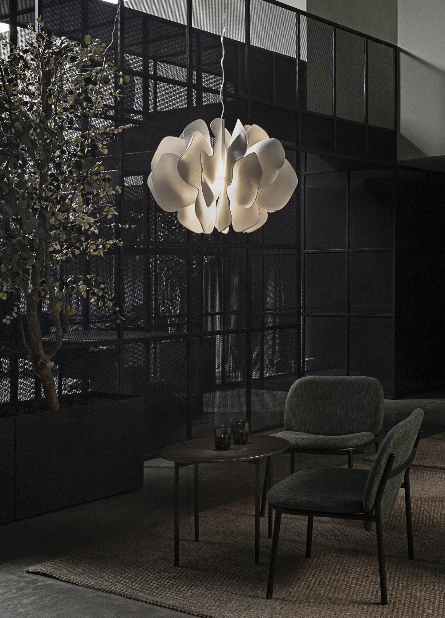 Lladró Nightbloom Hanging Lamp 40cm White by Marcel Wanders Lighting by Lladró at  FormFluent Sydney, Australia