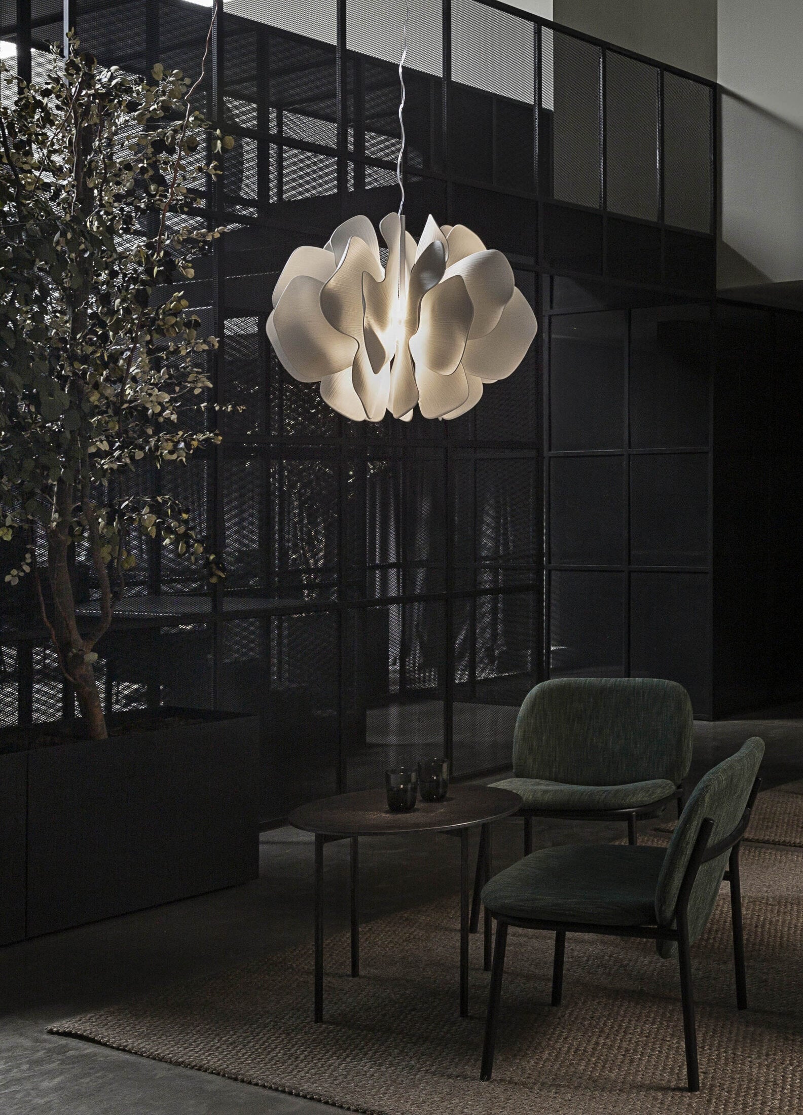 Lladró Nightbloom Hanging Lamp 40cm White by Marcel Wanders Lighting by Lladró at  FormFluent Sydney, Australia