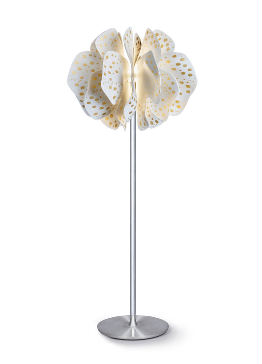Lladró Nightbloom Floor Lamp 170cm Gold Lustre by Marcel Wanders - FormFluent