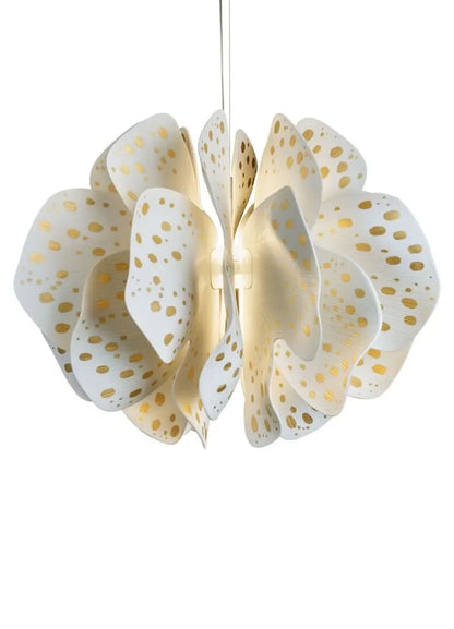  Lladró Nightbloom Hanging Lamp 60cm White & Gold by Marcel Wanders Lighting by Lladró at  FormFluent