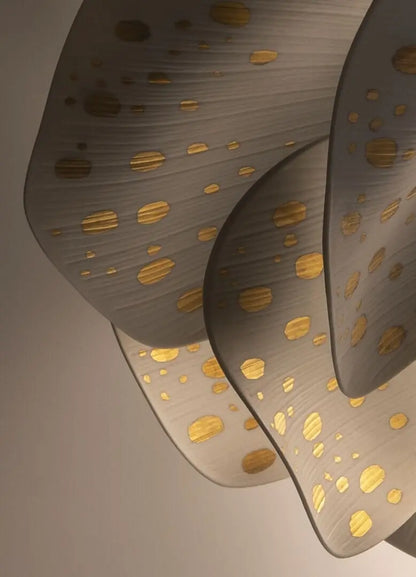  Lladró Nightbloom Hanging Lamp 60cm White & Gold by Marcel Wanders Lighting by Lladró at  FormFluent
