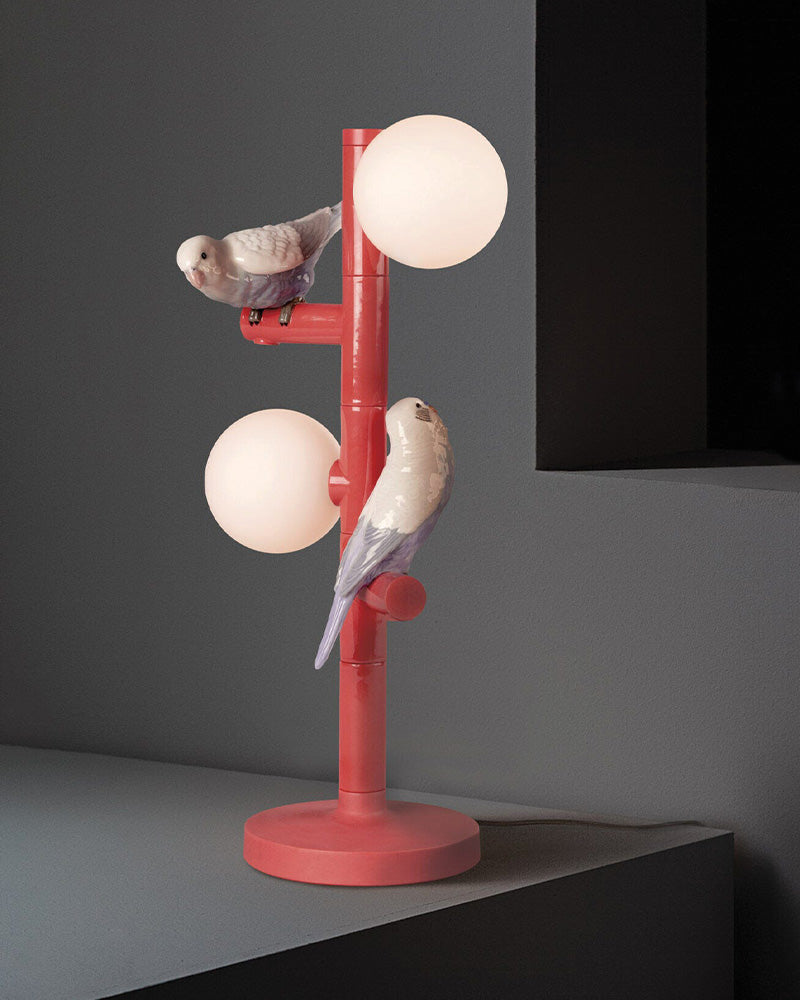 Lladró Parrot Party Table Lamp  - FormFluent Sydney Australia