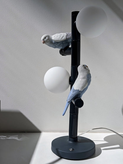 Lladró Parrot Party Table Lamp Black Lighting by  Lladró at   FormFluent Sydney, Australia