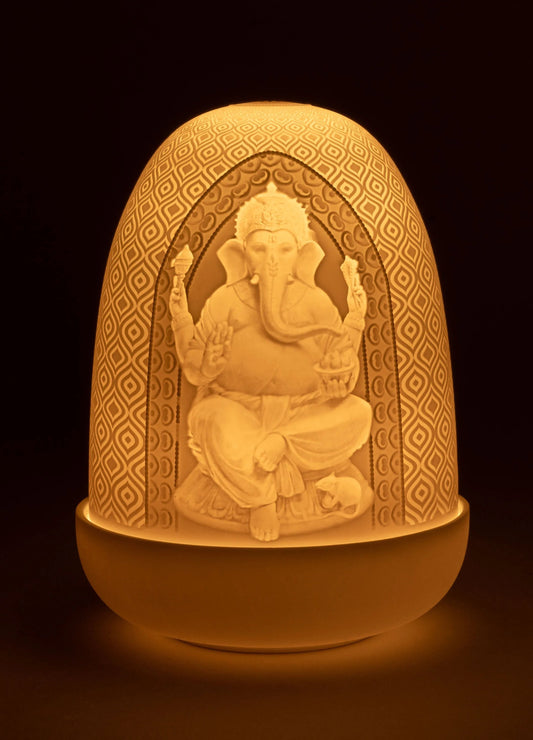 Lord Ganesha and Lakshmi Dome Lamp