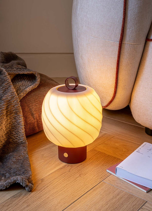Lladró Ice Cream Cordless Table Lamp Burgundy Limited Edition Lighting by Lladró at  FormFluent Sydney, Australia