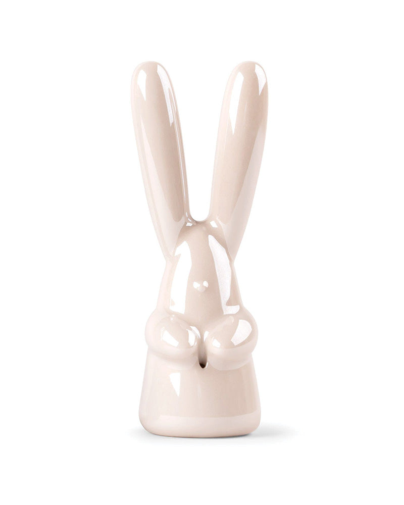 Lladró Bunny Figurine Incense Ring Holder Beige