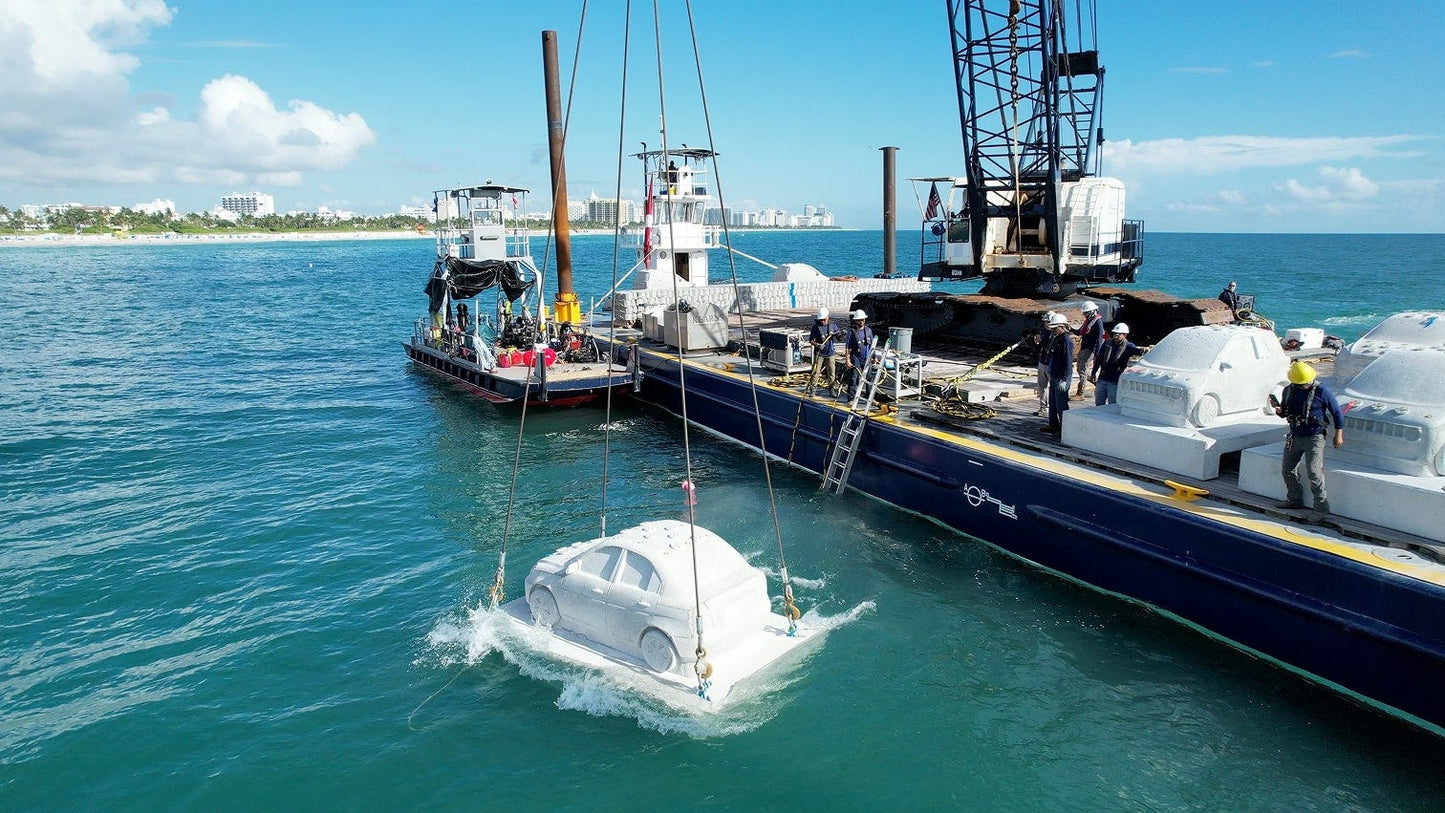 Buy Authentic Lladró Lladró Leandro Erlich Coral Car Sand Sculpture Limited Edition Sculpture - FormFluent Sydney Australia