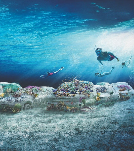 Buy Authentic Lladró Lladró Leandro Erlich Coral Car Sand Sculpture Limited Edition Sculpture - FormFluent Sydney Australia