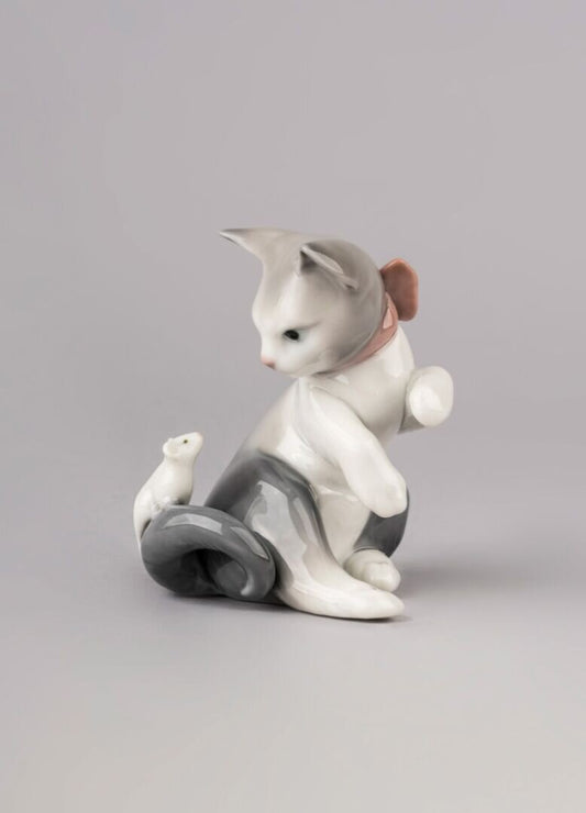 Cat and Mouse Figurine