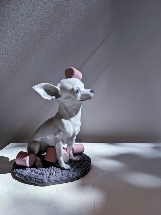 Chihuahua with Marshmallows Dog Figurine - FormFluent