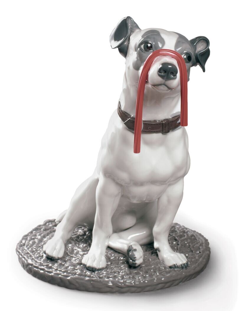 Jack Russell with Liquorice Dog Sculpture - FormFluent
