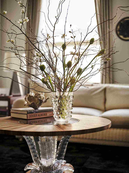 Lalique Mossi XXL Vase Black Crystal Vase by  Lalique at   FormFluent Sydney, Australia