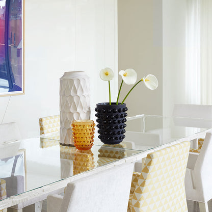 Lalique Mossi XXL Vase Black Crystal Vase by  Lalique at   FormFluent Sydney, Australia