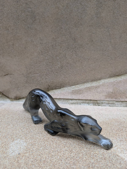 Lalique Zeila Panther Large Sculpture Clear Crystal Sculpture by  Lalique at   FormFluent Sydney, Australia
