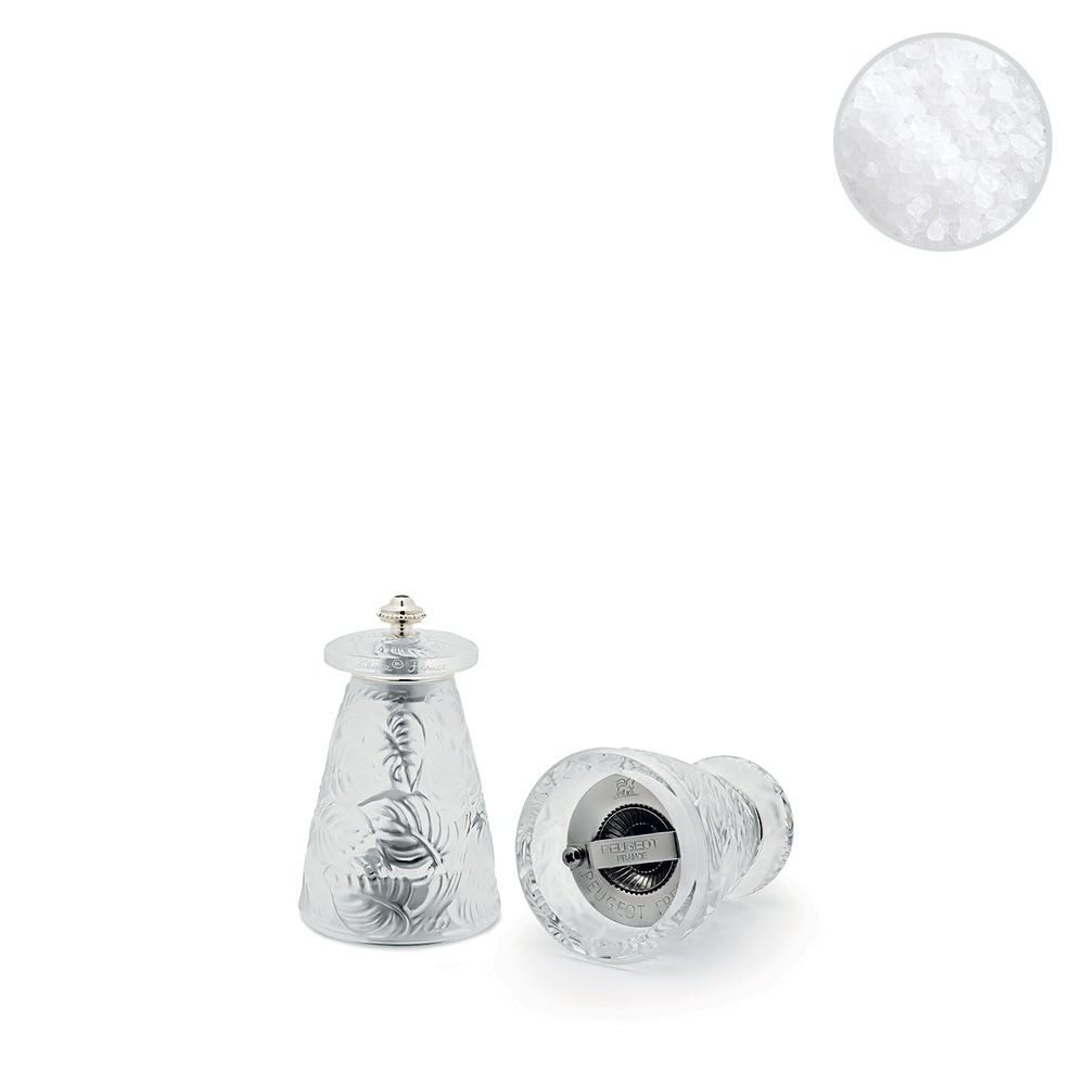 Lalique Feuilles Salt and Pepper Grinder by Peugeot - FormFluent