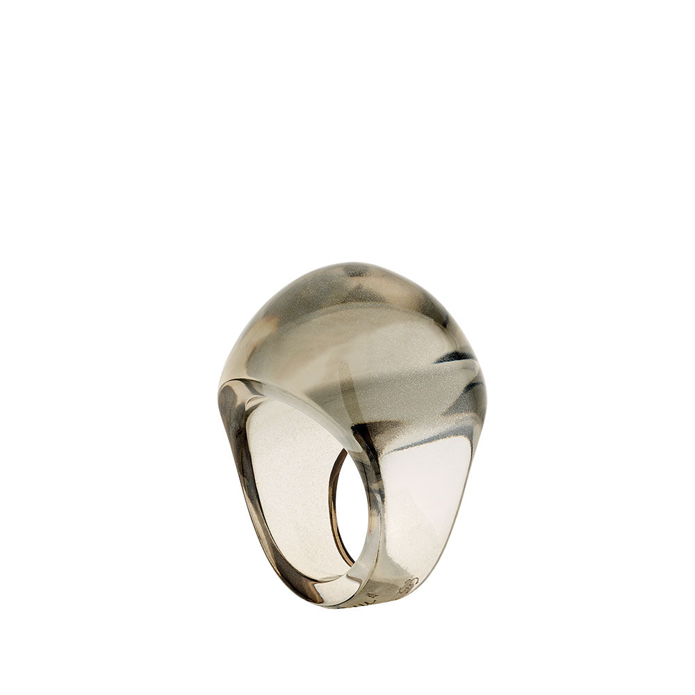 Lalique Cabochon Ring - Bronze crystal