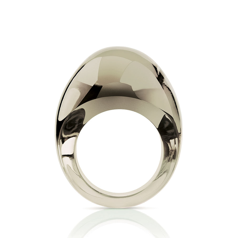 Lalique Cabochon Ring - Bronze crystal