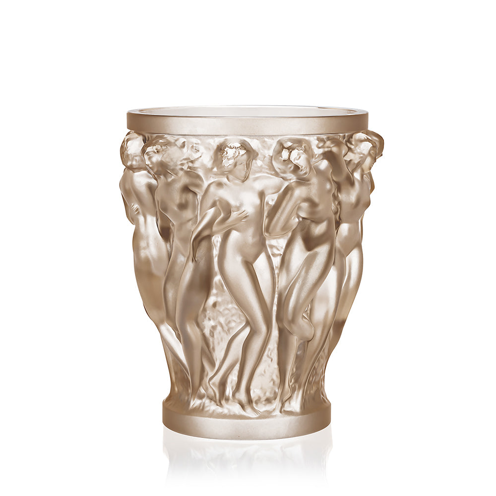  Lalique Bacchantes Vase Gold Lustre Crystal Vase by Lalique at  FormFluent