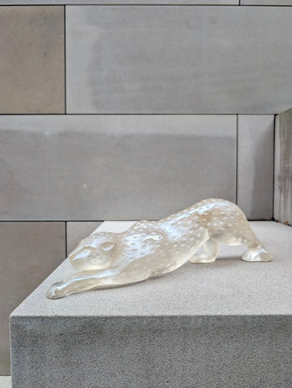  Lalique Zeila Panther Large Sculpture Clear Crystal Sculpture by Lalique at  FormFluent
