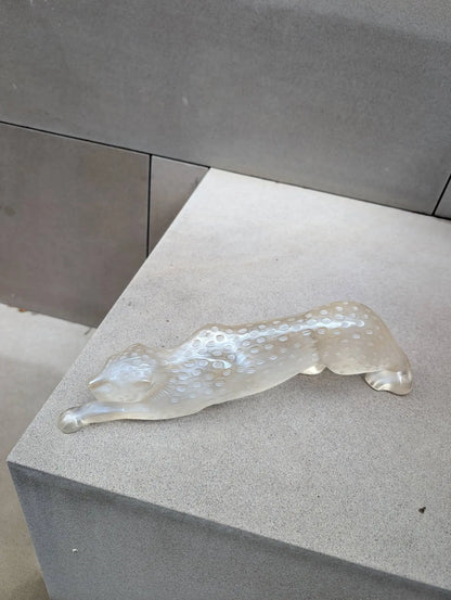 Lalique Zeila Panther Large Sculpture Clear Crystal Sculpture by Lalique at  FormFluent
