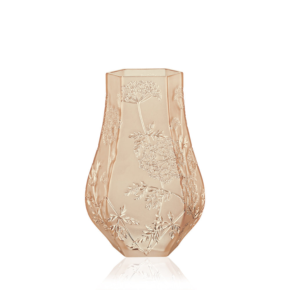  Lalique Ombelles vase - Gold luster crystal Vase by Lalique at  FormFluent