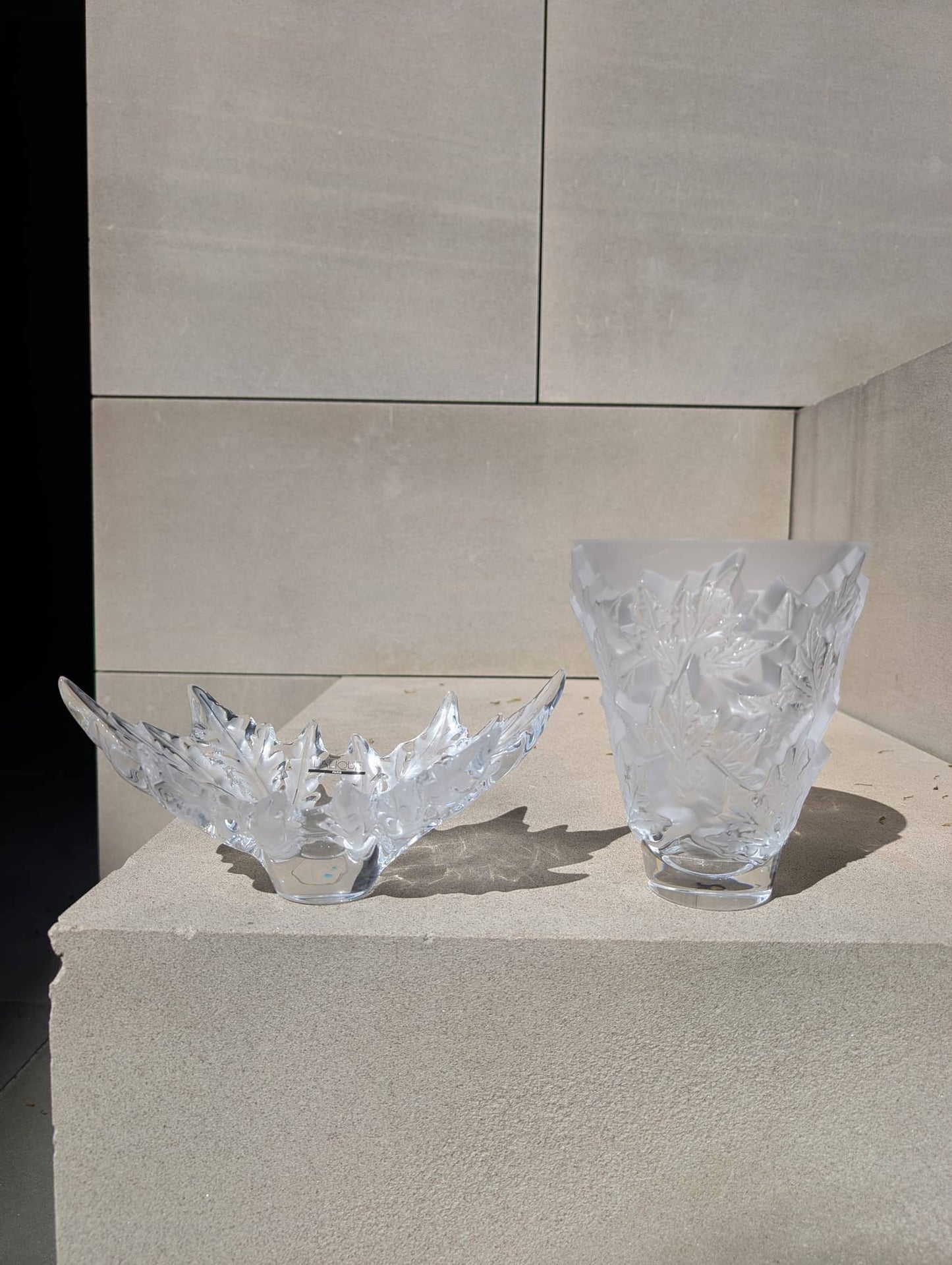 Lalique Champs-Élysées Small Vase Clear Crystal Vase by  Lalique at   FormFluent Sydney, Australia