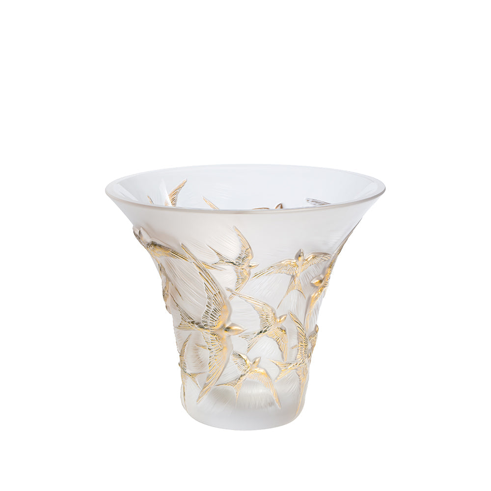  Lalique Hirondelles flared vase Bowl by Lalique at  FormFluent