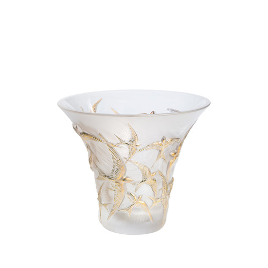  Lalique Hirondelles flared vase Bowl by Lalique at  FormFluent