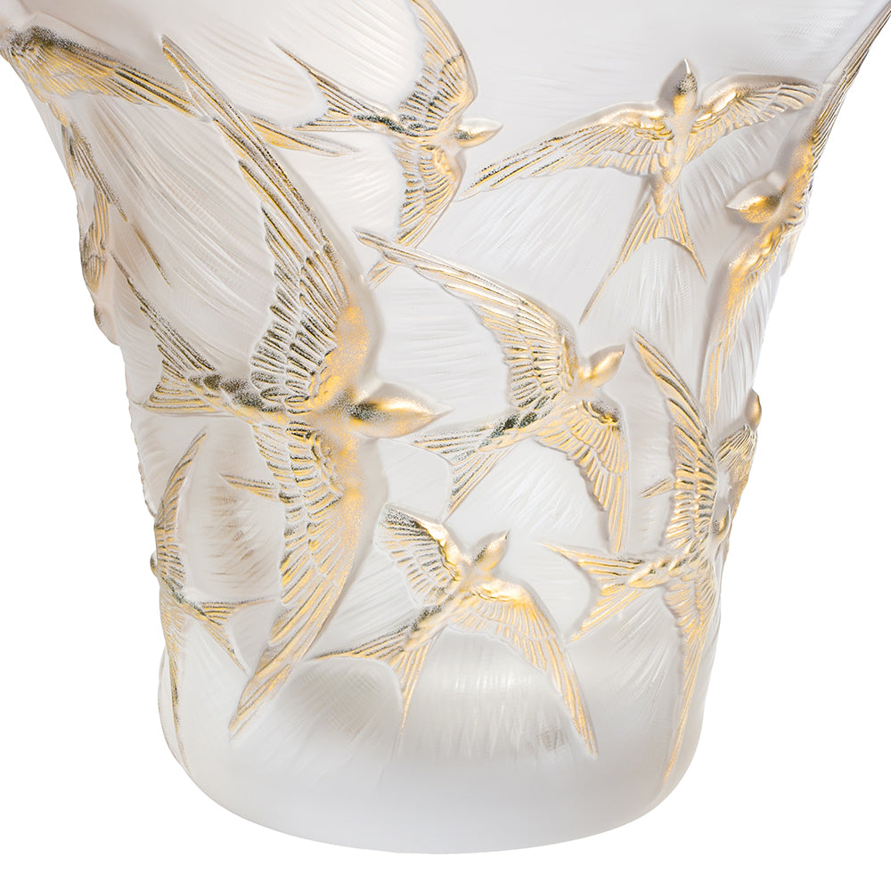  Lalique Hirondelles flared vase Bowl by Lalique at  FormFluent