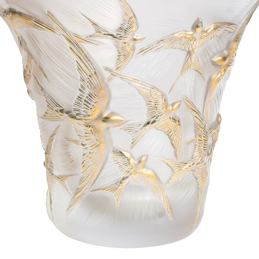  Lalique Hirondelles flared vase Bowl by Lalique at  FormFluent