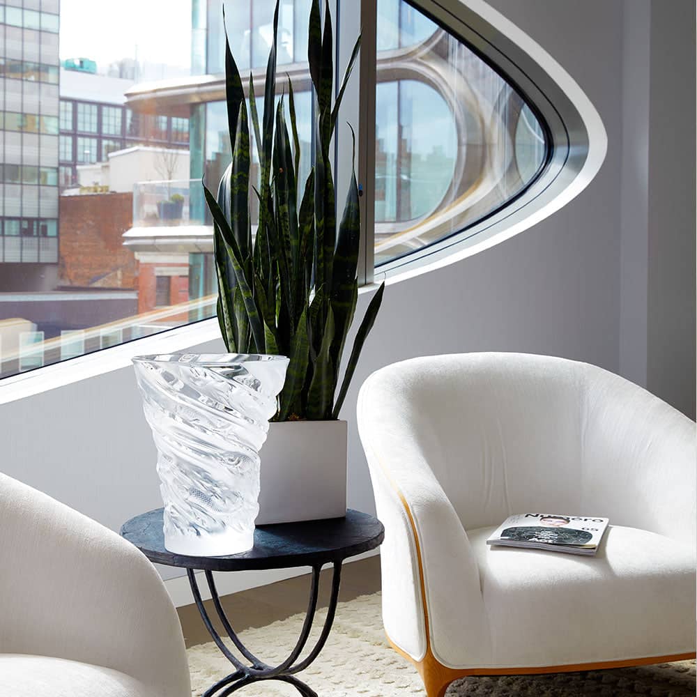 Lalique Carpes Koi Vase Clear Crystal Vase by  Lalique at   FormFluent Sydney, Australia