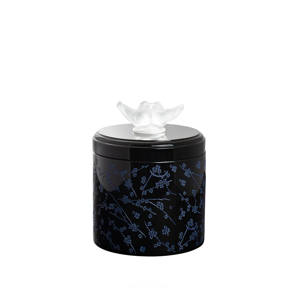 Buy Authentic Lalique Lalique Fleurs de Cerisier Box Large Size - Clear Crystal Black & Midnight Blue Lacquered Wood (Copy) (Copy)  - FormFluent Sydney Australia