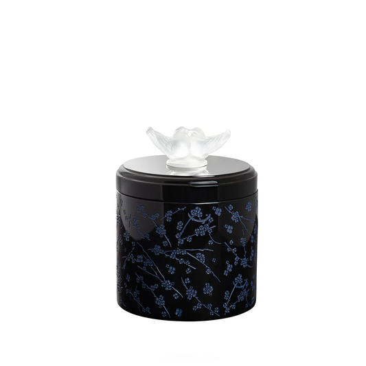 Buy Authentic Lalique Lalique Fleurs de Cerisier Box Large Size - Clear Crystal Black & Midnight Blue Lacquered Wood (Copy) (Copy)  - FormFluent Sydney Australia