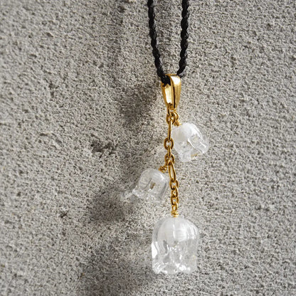 Lalique Muguet Pendant Necklace 3 Clear Crystal 18K Yellow Gold Plated Jewelry by  Lalique at   FormFluent Sydney, Australia