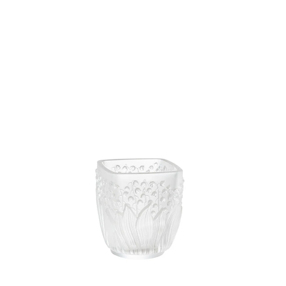 Lalique Muguet Votive Clear Crystal Candle by  Lalique at   FormFluent Sydney, Australia