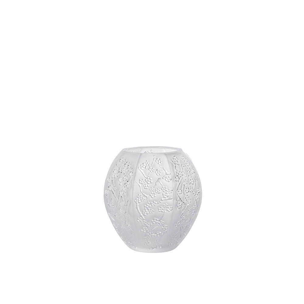 Sakura Small Vase Lalique clear crystal