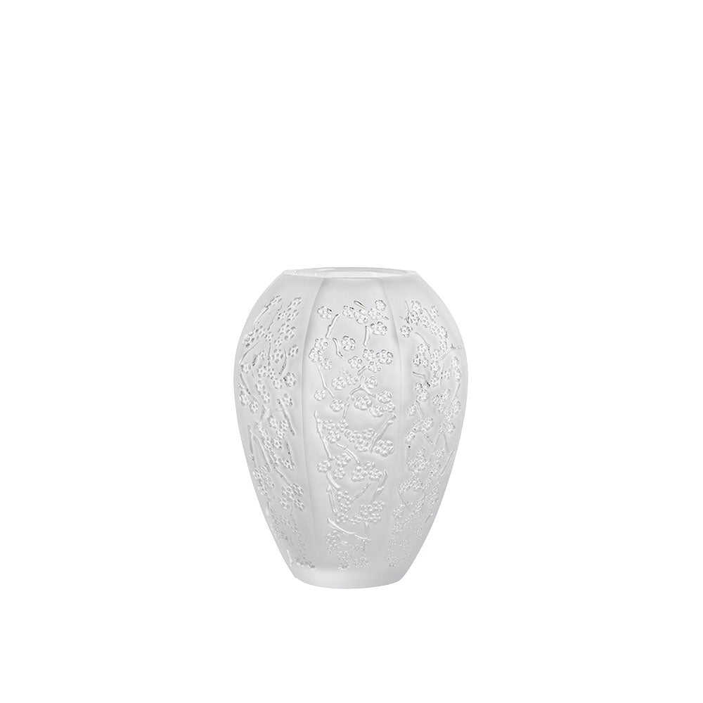 Sakura Medium Vase Lalique clear crystal