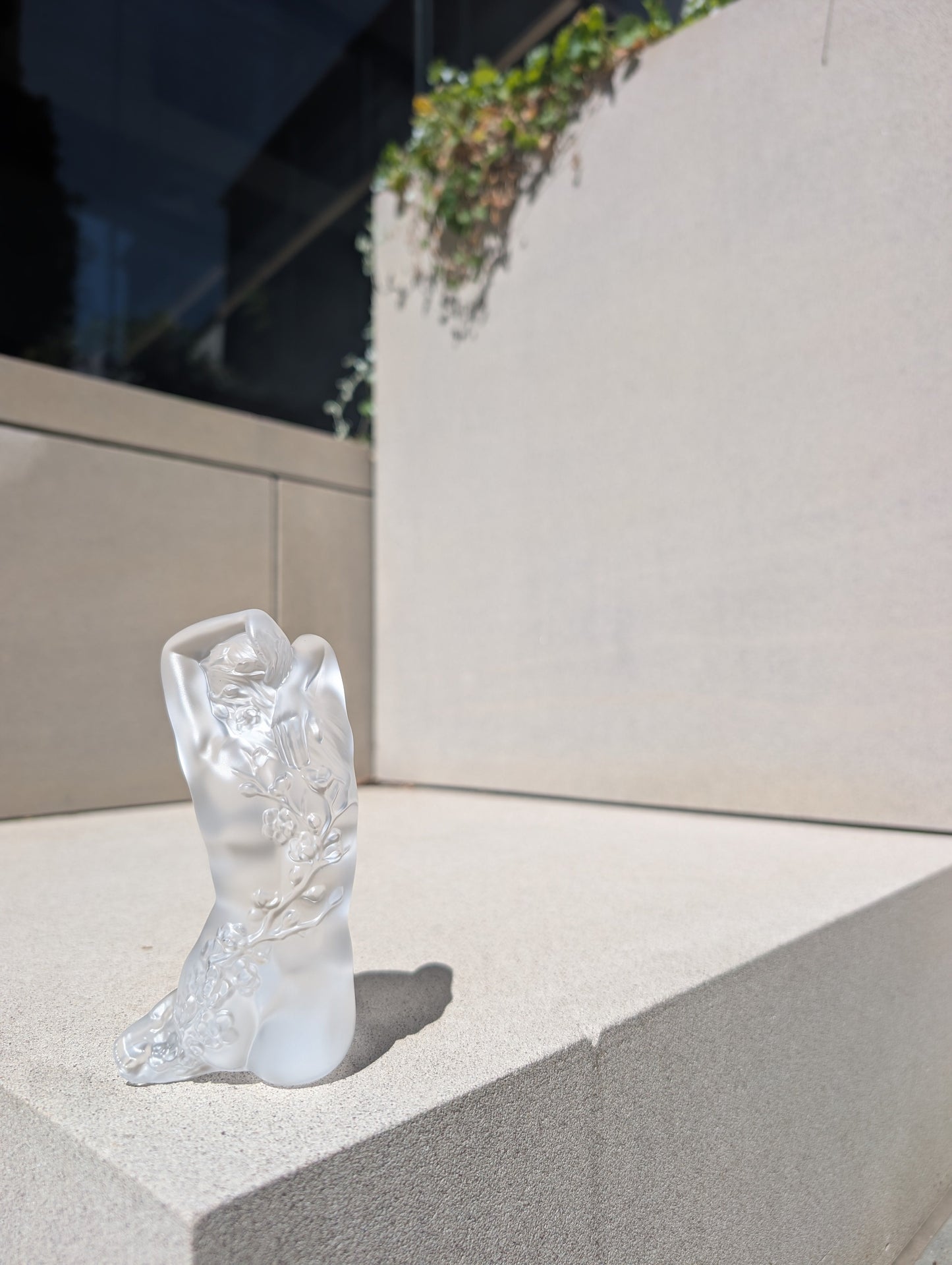 Buy Authentic Lalique Lalique Flora Small Nude Sculpture Clear Crystal Sculpture - FormFluent Sydney Australia