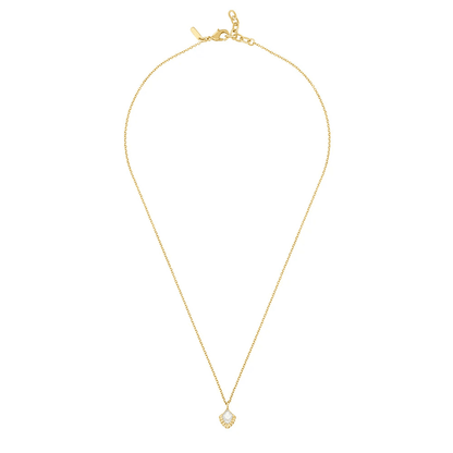 Lalique Paon Pendant - White Pearly Clear Crystal 18K Yellow Gold-Plated  by  Lalique at   FormFluent Sydney, Australia