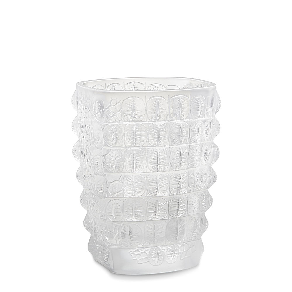 Croco Vase Lalique clear crystal