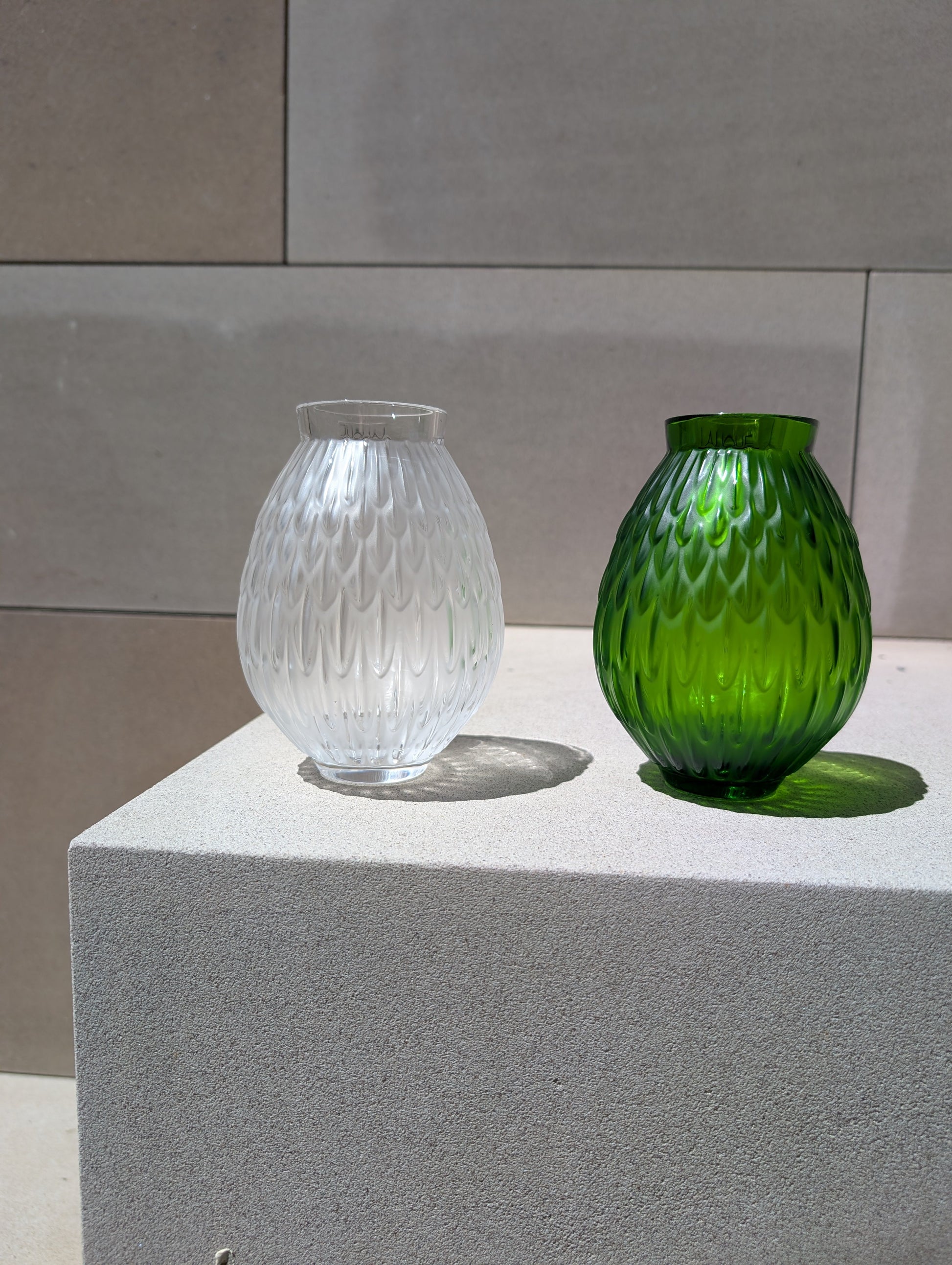 Buy Authentic Lalique Lalique Plumes Small Vase Vase - FormFluent Sydney Australia