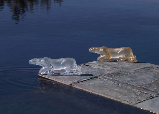 Buy Authentic Lalique Lalique Timbavati Lioness Crystal Sculpture Sculpture - FormFluent Sydney Australia