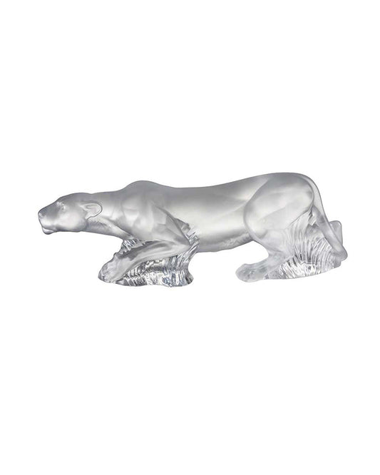 Buy Authentic Lalique Lalique Timbavati Lioness Crystal Sculpture Sculpture - FormFluent Sydney Australia